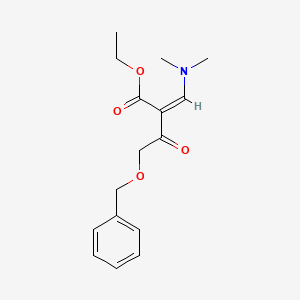 ethyl (2Z)-2-(dimethylaminomethylidene)-3-oxo-4-phenylmethoxybutanoate