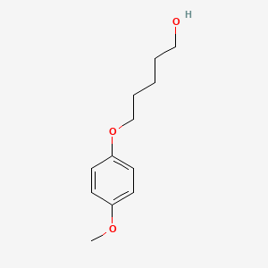 molecular formula C12H18O3 B15089402 5-(4-Methoxyphenoxy)pentan-1-ol 