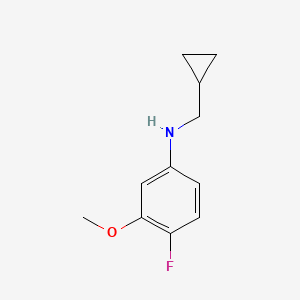 N-(Cyclopropylmethyl)-4-fluoro-3-methoxyaniline