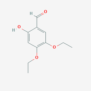 molecular formula C11H14O4 B15089421 4,5-Diethoxy-2-hydroxybenzaldehyde 