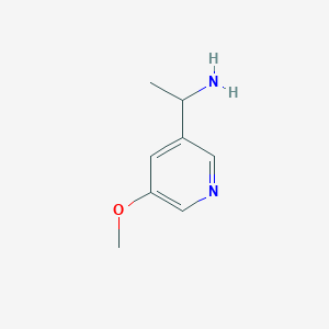 molecular formula C8H12N2O B15089481 1-(5-Methoxy-pyridin-3-yl)-ethylamine 