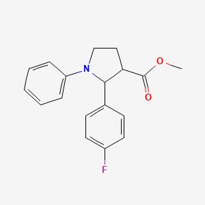 Methyl 2-(4-fluorophenyl)-1-phenylpyrrolidine-3-carboxylate