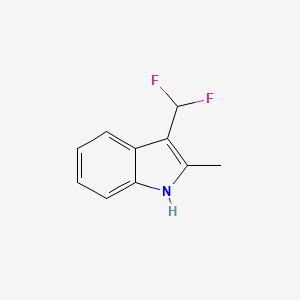 molecular formula C10H9F2N B15089511 3-(Difluoromethyl)-2-methyl-1H-indole 