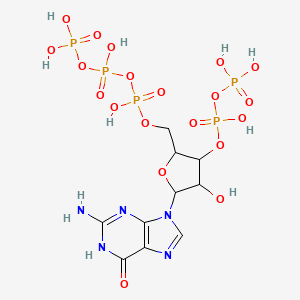 molecular formula C10H18N5O20P5 B15089521 Guanosine pentaphosphate 