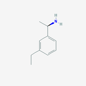 molecular formula C10H15N B15089550 (1r)-1-(3-Ethylphenyl)ethylamine 