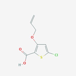 molecular formula C8H7ClO3S B15089574 3-(Allyloxy)-5-chlorothiophene-2-carboxylic acid 