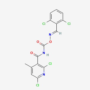 (2,6-Dichloro-4-methylpyridin-3-yl)([(([(2,6-dichlorophenyl)methylene]amino)oxy)carbonyl]amino)methanone