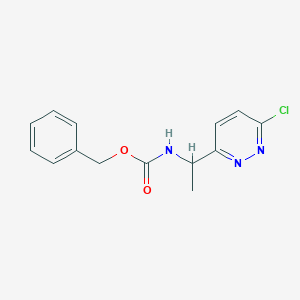 3-(1-Aminoethyl)-6-chloropyridazine, N-CBZ protected