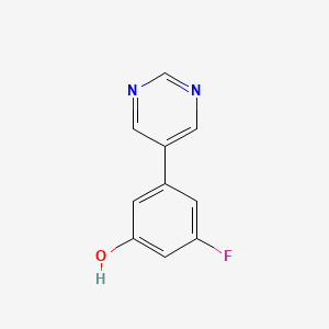 3-Fluoro-5-(pyrimidin-5-yl)phenol