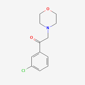 molecular formula C12H14ClNO2 B15089585 1-(3-Chloro-phenyl)-2-morpholin-4-yl-ethanone 