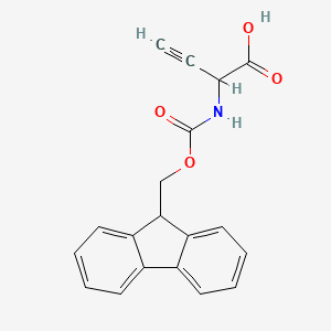 molecular formula C19H15NO4 B15089616 3-Butynoic acid, 2-[[(9H-fluoren-9-ylmethoxy)carbonyl]amino]-, (2S)- 