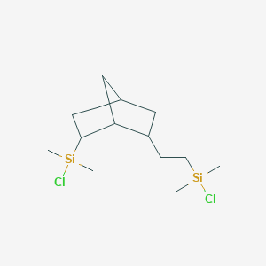 molecular formula C13H26Cl2Si2 B15089665 (Chlorodimethylsilyl)-6-[2-(chlorodimethylsilyl)ethyl]bicycloheptane 