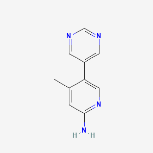 4-Methyl-5-(pyrimidin-5-yl)pyridin-2-amine