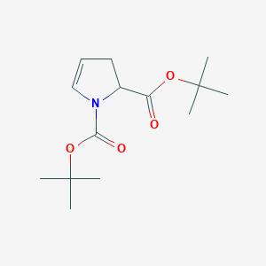 molecular formula C14H23NO4 B15089712 Ditert-butyl 2,3-dihydropyrrole-1,2-dicarboxylate 