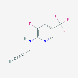 molecular formula C9H6F4N2 B15089716 (3-Fluoro-5-trifluoromethylpyridin-2-yl)prop-2-ynylamine CAS No. 1227382-06-0