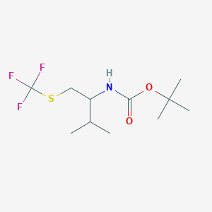 tert-Butyl (R)-(3-methyl-1-((trifluoromethyl)thio)butan-2-yl)carbamate