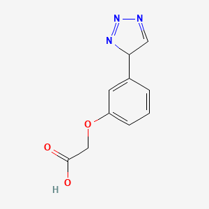 molecular formula C10H9N3O3 B15089747 2-[3-(4H-triazol-4-yl)phenoxy]acetic acid 