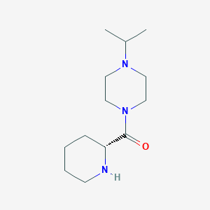 molecular formula C13H25N3O B15089776 1-[(2R)-piperidine-2-carbonyl]-4-(propan-2-yl)piperazine 