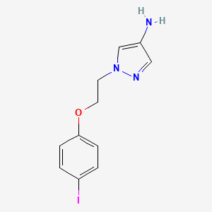 1-[2-(4-Iodophenoxy)ethyl]-1H-pyrazol-4-amine