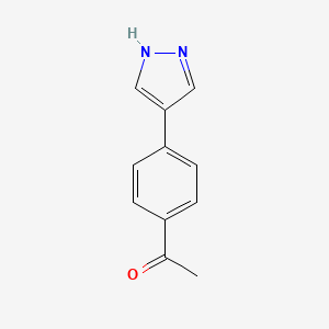 1-[4-(1H-Pyrazol-4-YL)phenyl]-ethanone