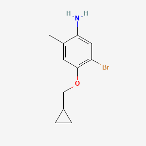 5-Bromo-4-(cyclopropylmethoxy)-2-methylaniline