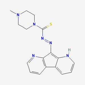 molecular formula C17H18N6S B15089937 N-(6,10-diazatricyclo[7.4.0.02,7]trideca-1(13),2(7),3,5,8,11-hexaen-8-ylimino)-4-methylpiperazine-1-carbothioamide CAS No. 1039455-85-0