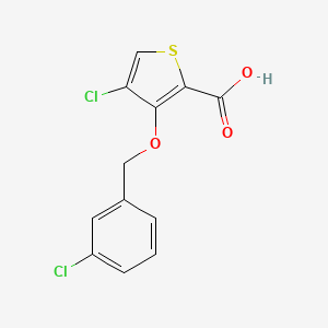 4-Chloro-3-((3-chlorobenzyl)oxy)thiophene-2-carboxylic acid