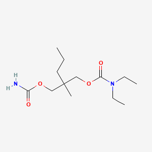 molecular formula C13H26N2O4 B15089973 2-Methyl-2-propyl-1,3-propanediol carbamate diethylcarbamate CAS No. 25642-80-2