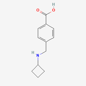 molecular formula C12H15NO2 B15090018 4-[(Cyclobutylamino)methyl]benzoic acid 