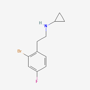 N-[2-(2-bromo-4-fluorophenyl)ethyl]cyclopropanamine