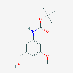 molecular formula C13H19NO4 B15090025 (3-Hydroxymethyl-5-methoxy-phenyl)-carbamic acid tert-butyl ester 