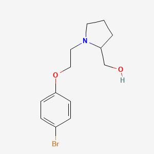 {1-[2-(4-Bromophenoxy)ethyl]pyrrolidin-2-yl}methanol