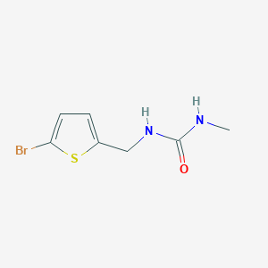 molecular formula C7H9BrN2OS B15090080 1-((5-Bromothiophen-2-yl)methyl)-3-methylurea 