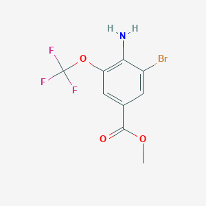 Benzoic acid, 4-amino-3-bromo-5-(trifluoromethoxy)-, methyl ester