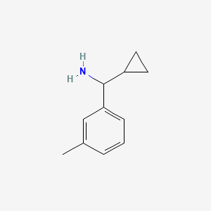 molecular formula C11H15N B15090096 Cyclopropyl(3-methylphenyl)methanamine CAS No. 535925-72-5