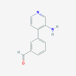 3-(3-Aminopyridin-4-yl)benzaldehyde