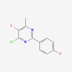 4-Chloro-5-fluoro-2-(4-fluorophenyl)-6-methylpyrimidine