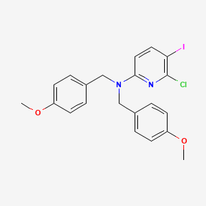 2-Pyridinamine, 6-chloro-5-iodo-N,N-bis[(4-methoxyphenyl)methyl]-