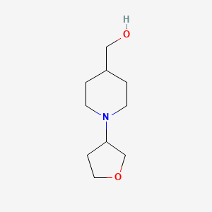 molecular formula C10H19NO2 B15090236 (1-(Tetrahydrofuran-3-yl)piperidin-4-yl)methanol 