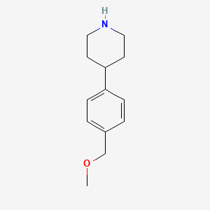 molecular formula C13H19NO B15090241 4-(4-(Methoxymethyl)phenyl)piperidine 