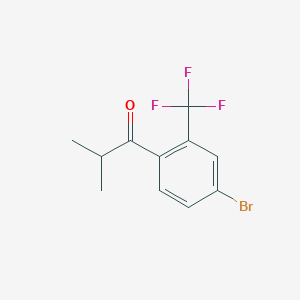 1-[4-Bromo-2-(trifluoromethyl)phenyl]-2-methylpropan-1-one