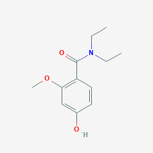 molecular formula C12H17NO3 B15090287 N,N-Diethyl-4-hydroxy-2-methoxy-benzamide 