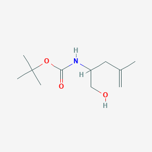 molecular formula C11H21NO3 B15090301 N-Boc-2-Amino-4-methylpent-4-en-1-ol 