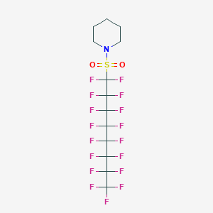 molecular formula C13H10F17NO2S B15090317 1-(1,1,2,2,3,3,4,4,5,5,6,6,7,7,8,8,8-Heptadecafluorooctane-1-sulfonyl)piperidine CAS No. 339-20-8