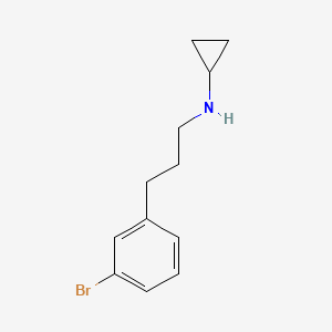 molecular formula C12H16BrN B15090351 N-[3-(3-bromophenyl)propyl]cyclopropanamine 