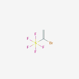 molecular formula C2H2BrF5S B15090367 Sulfur, (1-bromoethenyl)pentafluoro-, (OC-6-21)- CAS No. 917-90-8