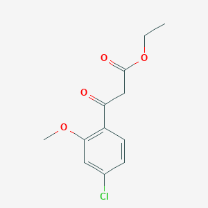 Ethyl 3-(4-chloro-2-methoxyphenyl)-3-oxopropanoate