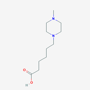 molecular formula C11H22N2O2 B15090408 6-(4-Methylpiperazin-1-yl)hexanoic acid 