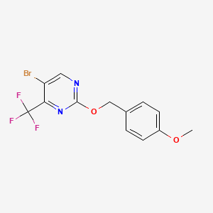 5-Bromo-2-((4-methoxybenzyl)oxy)-4-(trifluoromethyl)pyrimidine