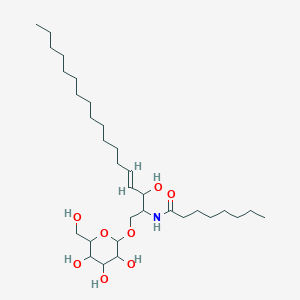 molecular formula C32H61NO8 B15090457 N-[(E)-3-hydroxy-1-[3,4,5-trihydroxy-6-(hydroxymethyl)oxan-2-yl]oxyoctadec-4-en-2-yl]octanamide 